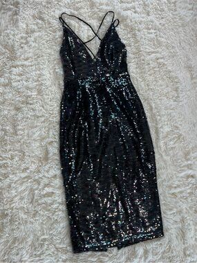 ASOS sequin midi dress
